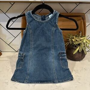 Vintage Old Navy denim dress classic versatile western classic size 18-24 months